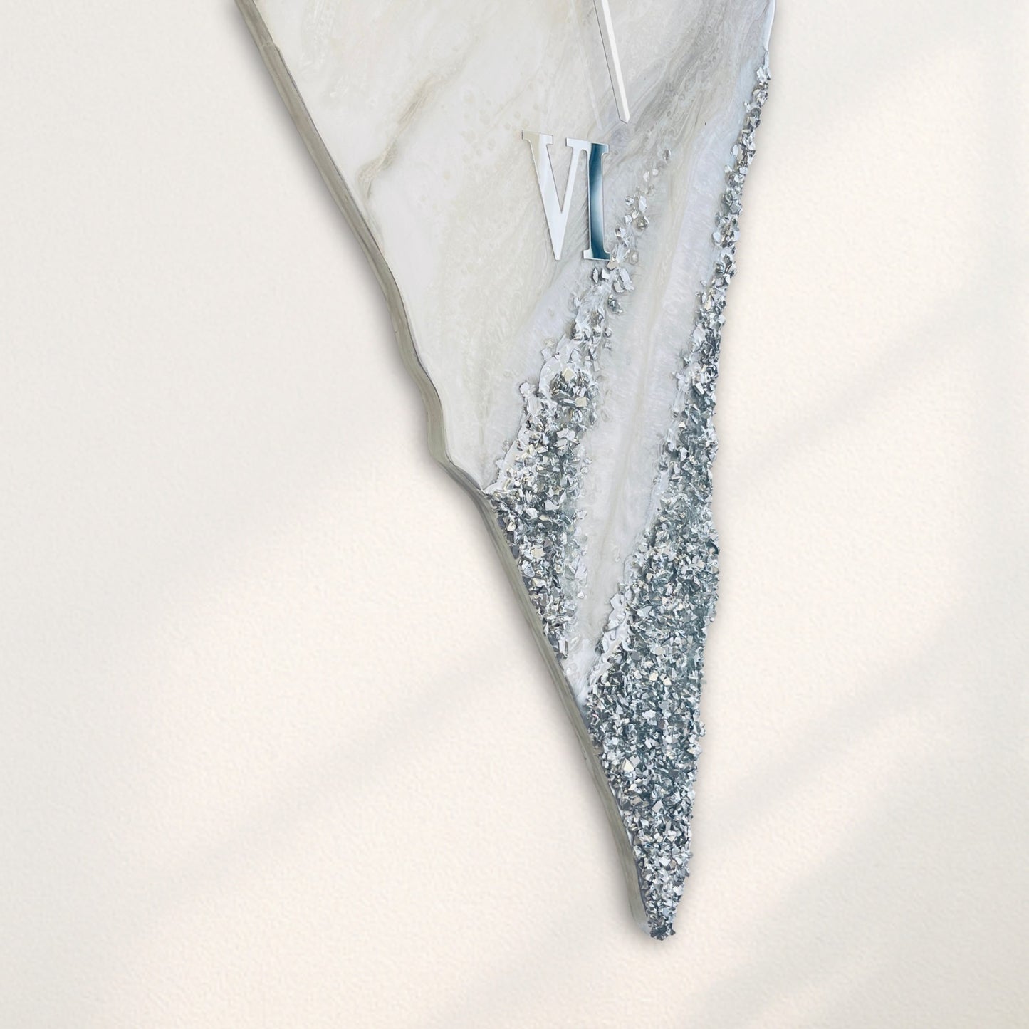 Palestine Map, Silver Wall Clock - Resin Coating | Perfect Gift