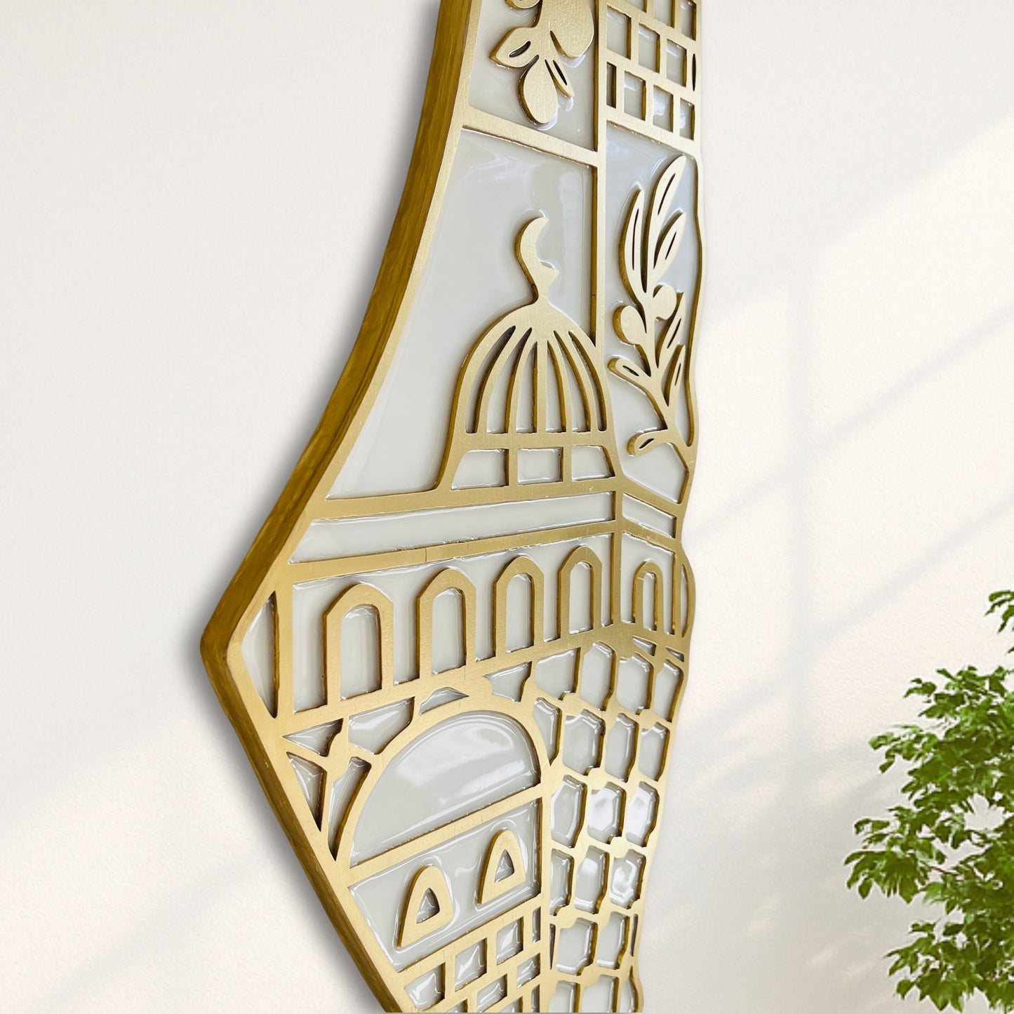 Palestine Map, Palestine Cultural Symbols - Resin Finish | Perfect Gift