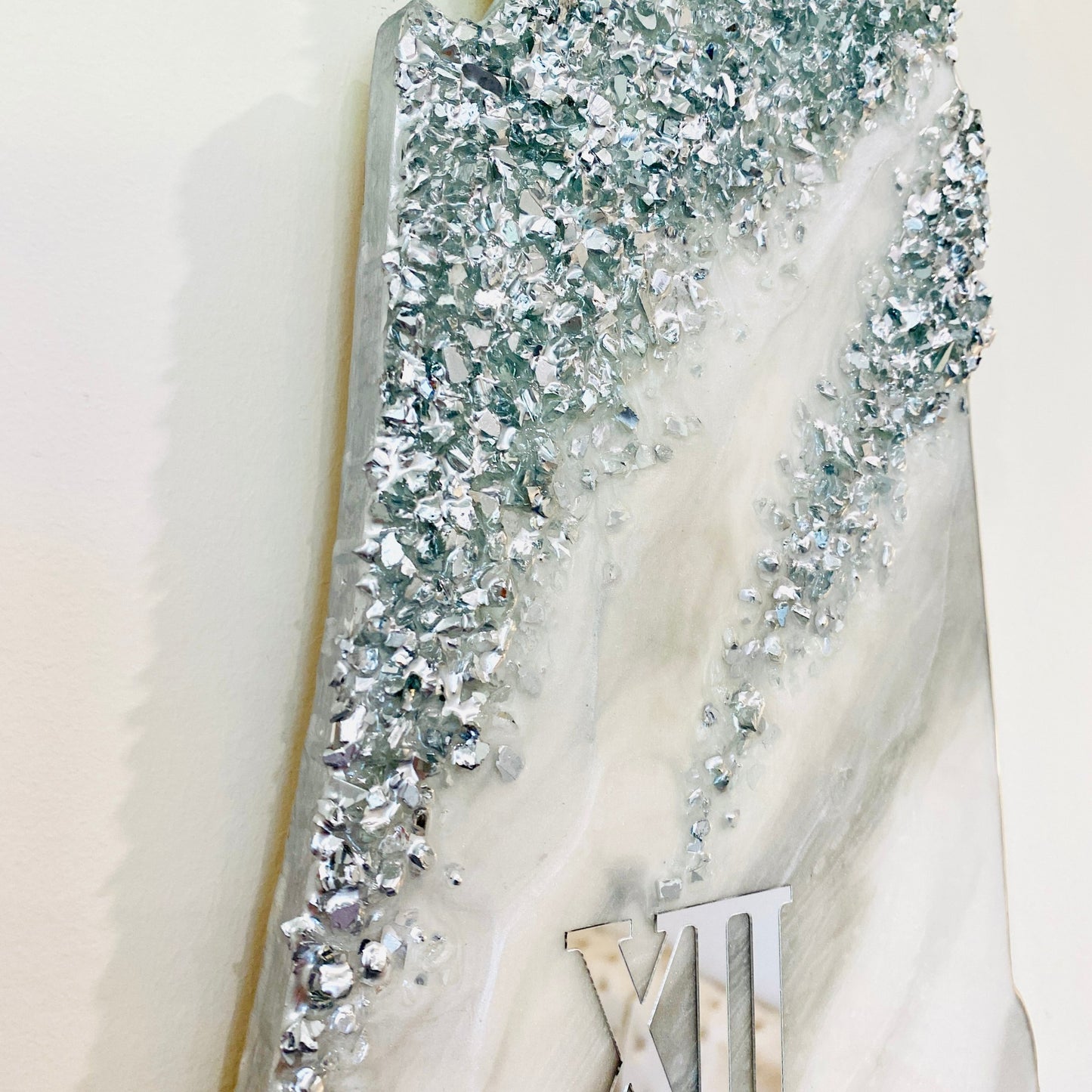 Palestine Map, Silver Wall Clock - Resin Coating | Perfect Gift